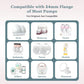 Flange Insert 10Pcs 13/15/17/19/21Mm For 24Mm Flanges/Shields Of Most Breast Pumps,Essential Flange Sizing Kit For Breast Pump R
