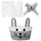 Zopeal Woven Easter Baskets with Gift Bags and Ribbons Empty Bunny Basket with Ears for Gift Wrapping Egg Hunt Storage Cute East
