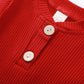 Baby Newborn Girls Boys Long Sleeve Clothes Striped Romper & Pants Set Infant Fall Winter Cotton Outfits (B-Red, 6-12 Months)