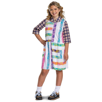 Eleven Costume For Kids, Official Stranger Things Costume Dress, Child Size Large (10-12)