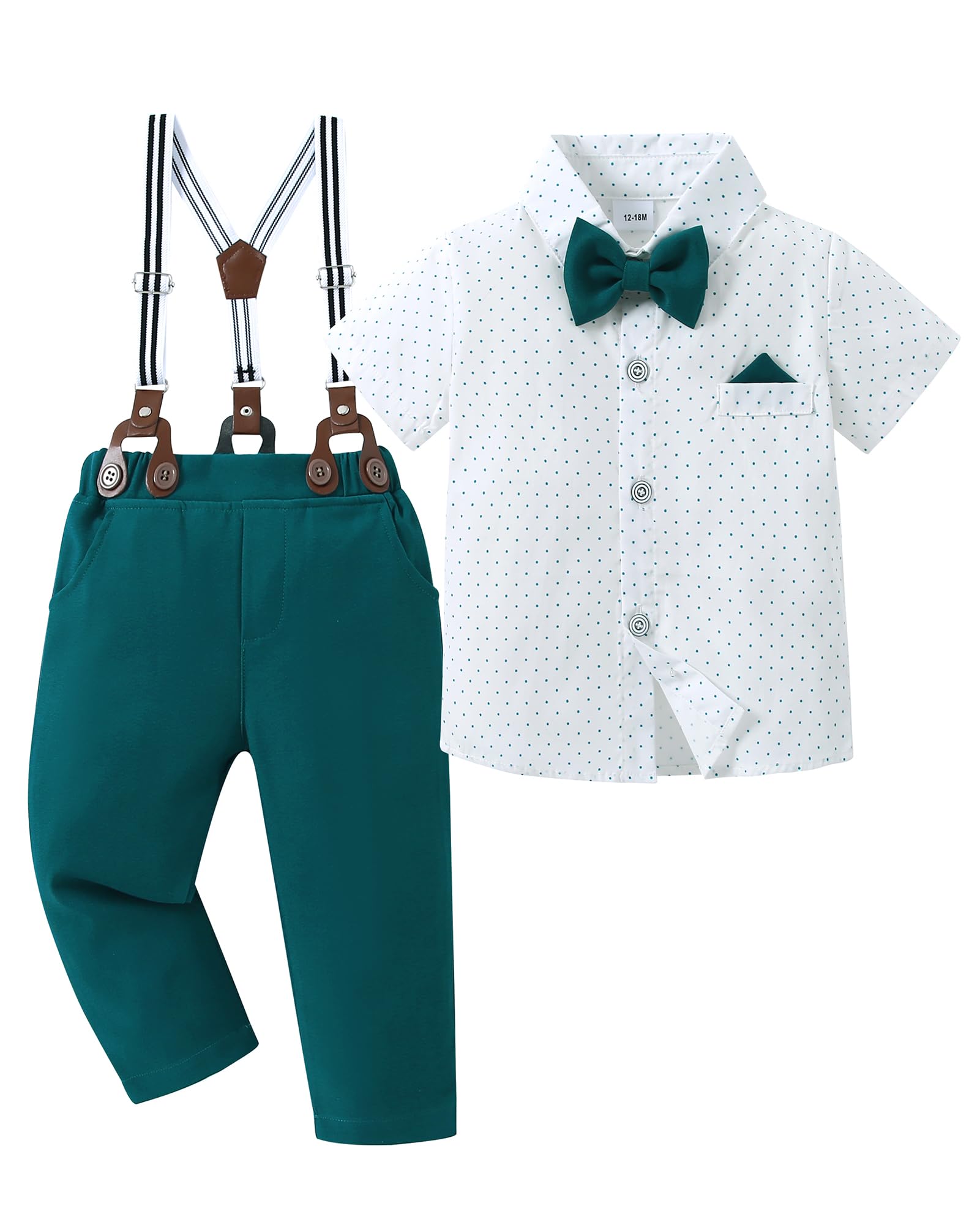 Disaur Baby Boy Clothes Suits, 1-5T Toddler Dress Short Shirt With Bow – Cutebab WBBAPB0CR9TVJKY