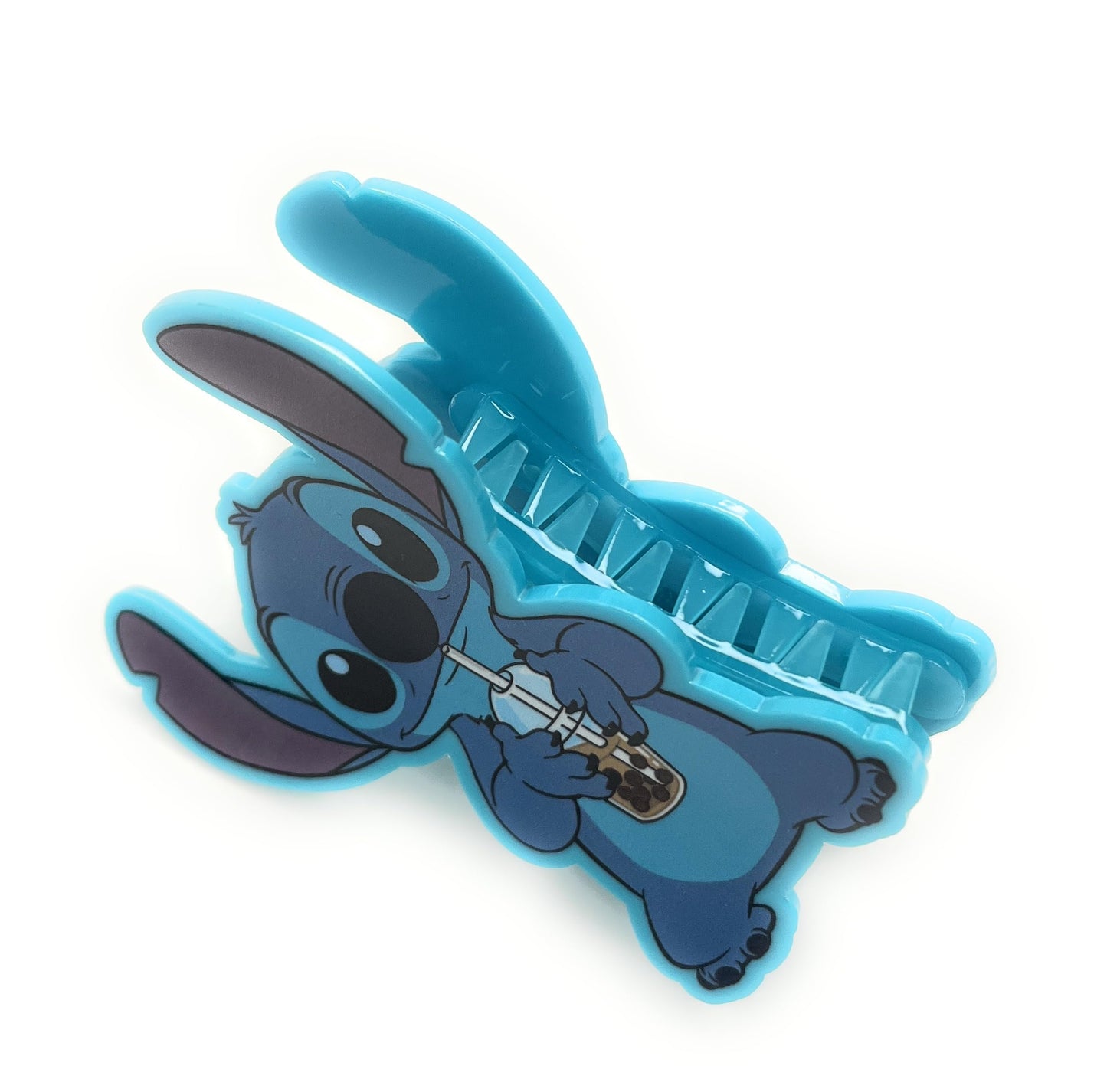 Her Premium Butterfly Disney Stitch Character Large Hair Clip - One Cute Hair Clip For Girls - Hair Accessories For Toddlers Lit