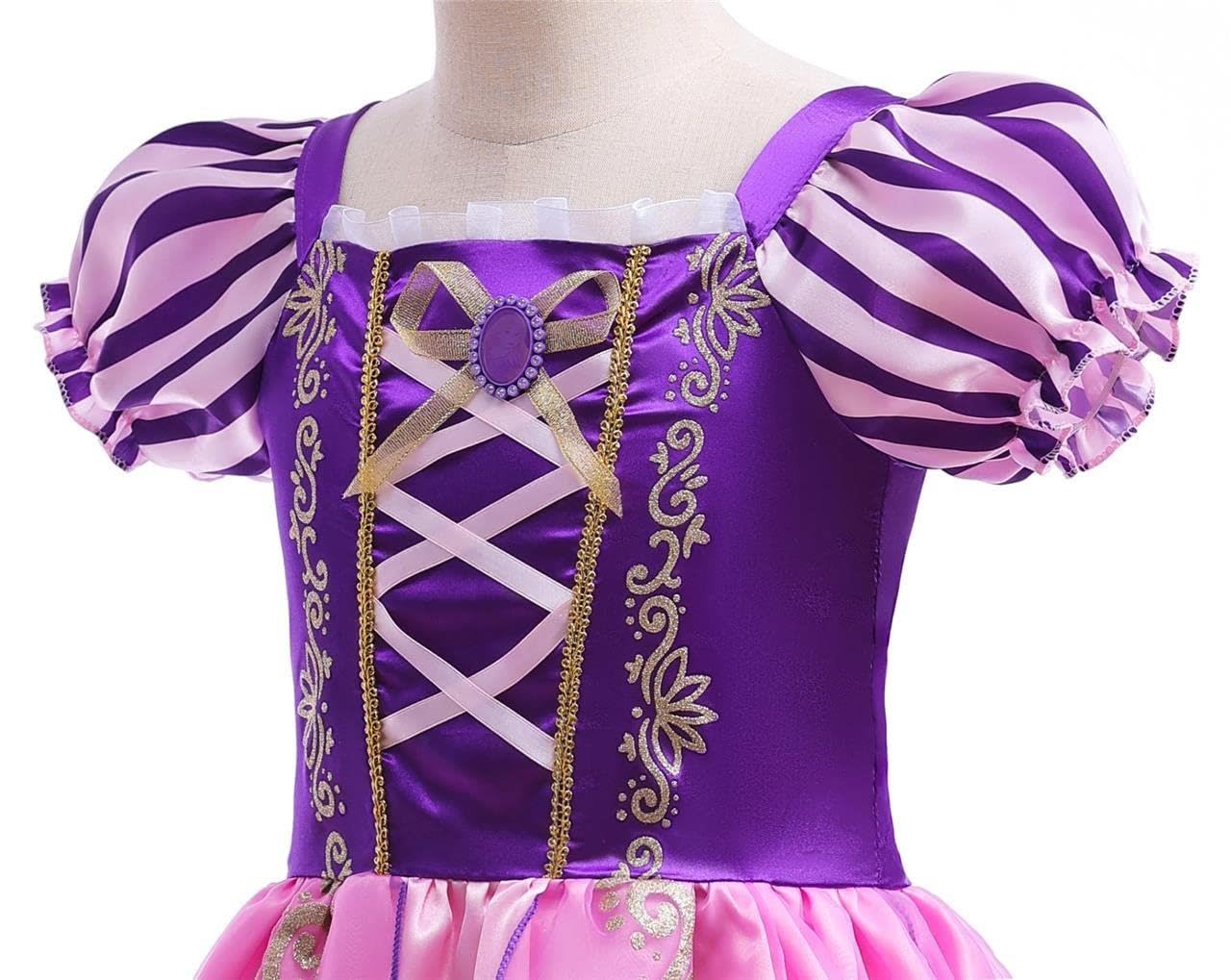 Dressy Daisy Baby Girls Long Hair Princess Fancy Dress Up Costume Halloween Birthday Party Cosplay Outfit With Size 12-18 Months