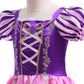 Dressy Daisy Little Girls Long Hair Princess Fancy Dress Up Costume Halloween Birthday Party Cosplay Outfit With Size 10-12