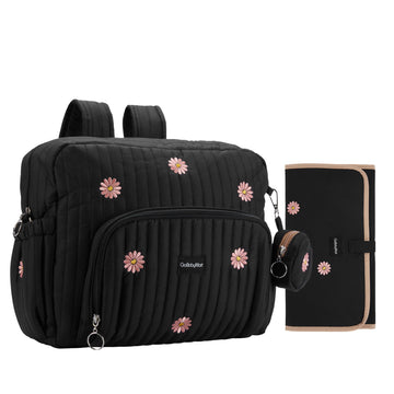 GOBABYMART Diaper Bag Backpack, Medium Maternity baby bag & Changing Pad, Insulated Pockets, Stroller Straps & Pacifier Case (Me