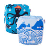 Alvababy Swim Diapers 2Pcs Reusable Adjustable & Washalbe For Boys & Girls 0-2 Years Baby Boy Dyk13-14