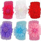 CINEX | 6 Pieces | Hair Accessory Adorable Baby Girls Fabric fancy Hair band Random olor