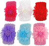 CINEX | 6 Pieces | Hair Accessory Adorable Baby Girls Fabric fancy Hair band Random olor