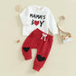 Ledy Champswiin 0-3 Years Toddler Baby Boy Clothing Spring Outfits Pullover Sweatshirts Long Pants Set For Valentine'S Day (C -