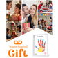 Wooden Family Handprint Kit For New Parents Gifts - Baby Safe With 6 Non-Toxic Washable Paints & Marker, Diy Keepsake Frame For