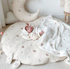Baby Play Mats, 33.5' Cotton Embroidered Crawling Mat, Detachable Washable Floor Mat Soft Kids Room Decor Rug Gym Nursery Area