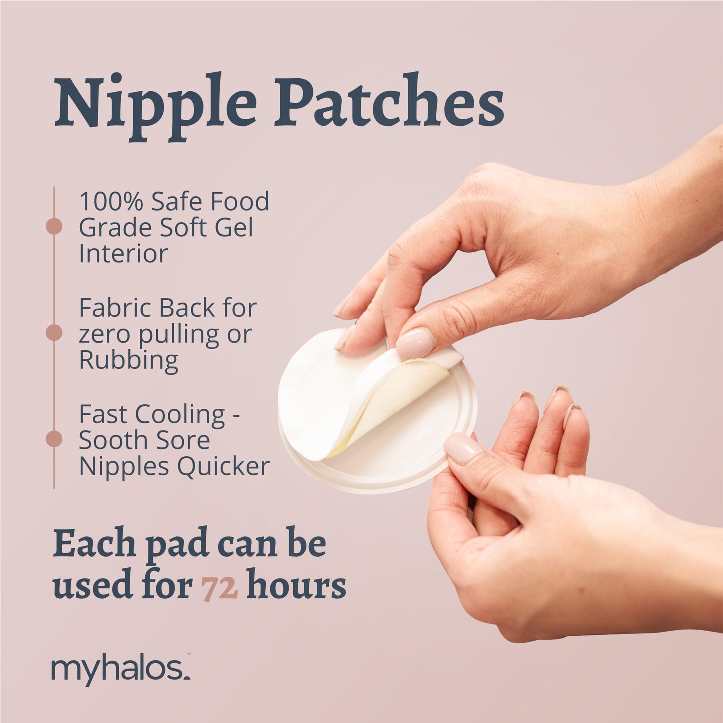 Breast Therapy Pack -2 Hot Cold Breast Therapy Packs & 4 Hydrogel Nipple Pads For Breastfeeding - Breast Heating Pad Breastfeedi