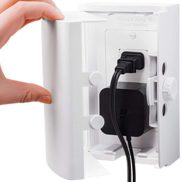 Baby Safety Outlet Cover Box (2 Pack) Double Lock For Much Better Toddler Proofing, Easier Operation, Simple 3 Step Install With