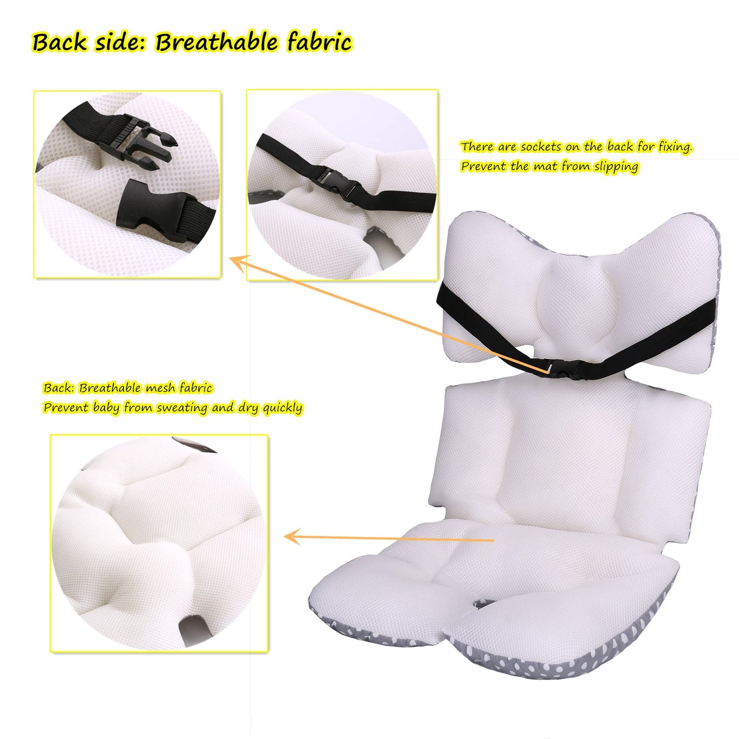 Baby Seat Pad Liner For Stroller-Soft And Breathable