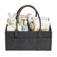 Kemiv Felt Diaper Caddy Organiser Bag, Dark Grey.