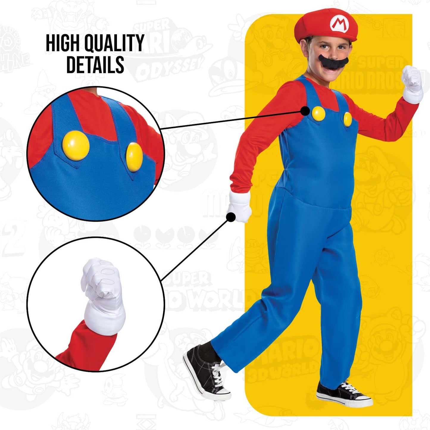 Disguise Nintendo Mario Deluxe Boys' Costume Red, L (10-12)