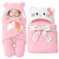 Oyo Baby Newborn Blanket Combo Pack | Hooded Sleeping Bag Wrapper & Baby Bath Towel | Soft & Durable Polycotton Fabric | Comfort