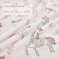 Viviland Unicorn Toddler Comforter Sets, Cute Girls Toddler Bedding Set, Soft Microfiber Toddler Bed Set