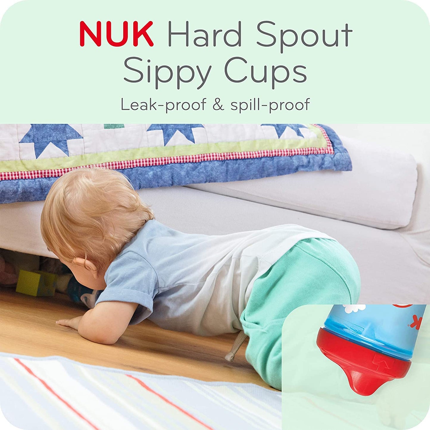NUK First Essentials Hard Spout Sippy cup (Assorted-Aquatics)