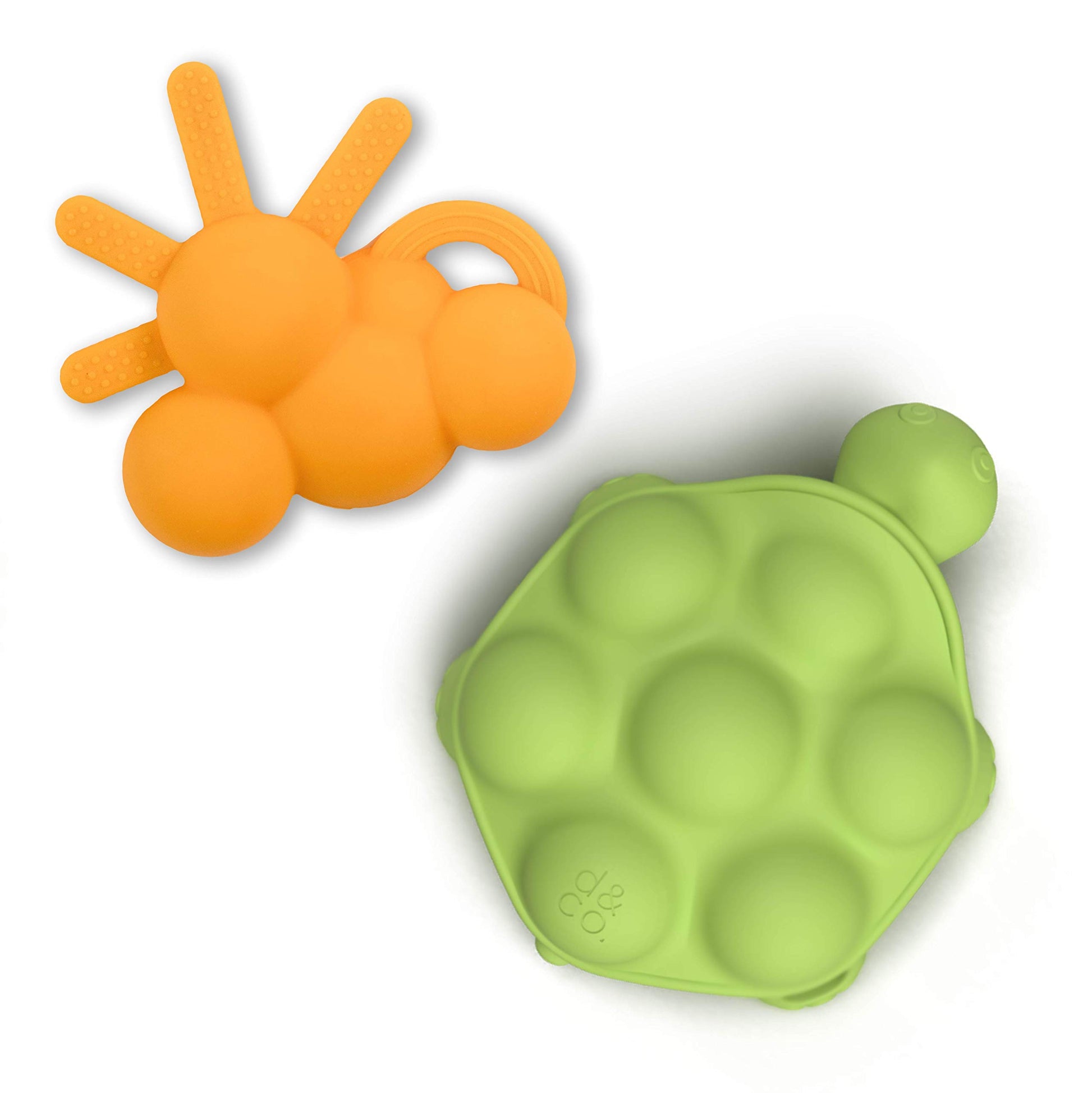 Doddle & Co. The Chew Teether with Poppable Bubbles | Toddler Teething Fidget Toy | Enhaces Oral Fit & Easy to Hold & Grab | Hel