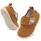 FEETCITY Baby Barefoot Shoes Girls Boys Infant Shoes Newborn Crib Shoe Wide Slip On Baby Sneakers Brown