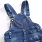 Kidscool Space Baby Little Child Cute Ripped Adjustable Straps Jean Overalls,Blue,12-18 Months