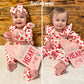 Aalizzwell 3-6 Months Infant Baby Girls Valentines Day Clothes Set Heart Outfit Clothing
