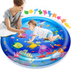 Faburo 40''X40'' Tummy Time Water Mat, Xl Water Mat For Babies Inflatable Activity Center For 3 6 9 12 Months Infants Baby Toys