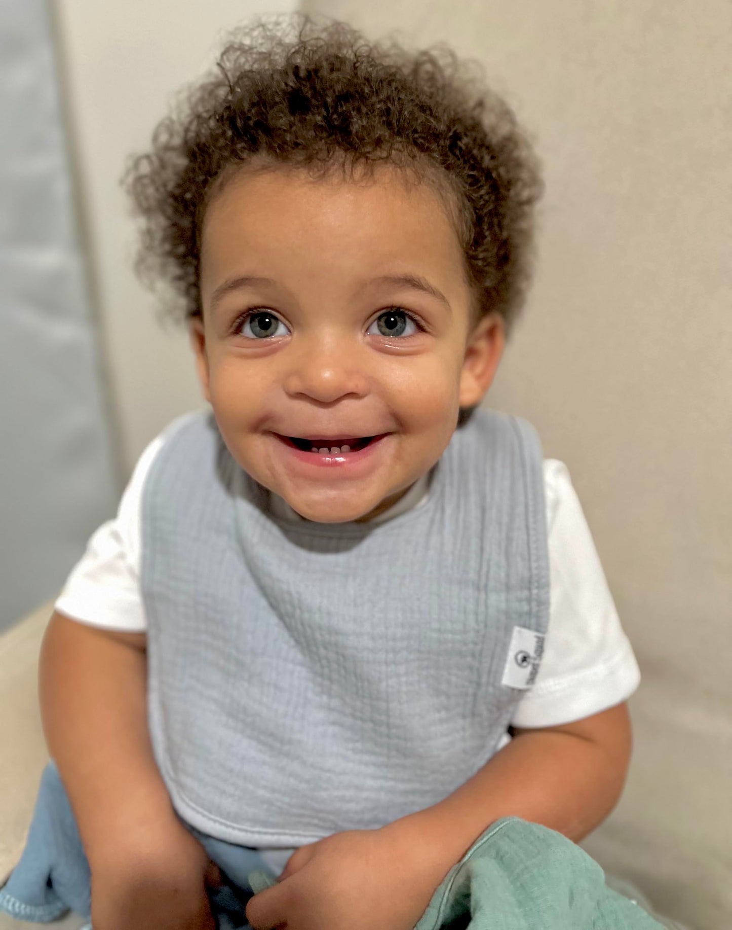 Diapersquad'S 10-Pack Baby Bibs For Drooling And Teething, Bibs For Boys, Baby Girl - Solid Cotton Baby Drool Bibs (Muted Tradit