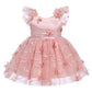 Idopip Baby Girls Floral Butterfly Tutu Dress Summer Sleeveless Backless Princess Birthday Party Dresses Toddler Girl First Comm