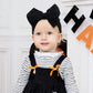 Yanjie Halloween Baby Headbands Cheer Bow, Orange Hair Bow Black Baby Girl Elastic Nylon Halloween Hairbands For Baby Girls Newb