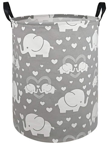 Duyiy Canvas Storage Basket With Handle Large Organizer Bins For Dirty Laundry Hamper Baby Toys Nursery Kids Clothes Gift Basket