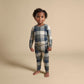 Modern Moments By Gerber Baby Hacci Snug Fit 2-Piece Pajama Set, Dark Green Plaid, 2T