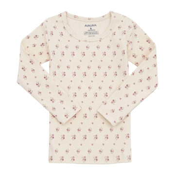 Avauma Baby Boys Girls Pajama Set 6M-7T Kids Cute Toddler Snug Fit Pattern Design Pjs Cotton Sleepwear Flower Pattern (Violet.Iv