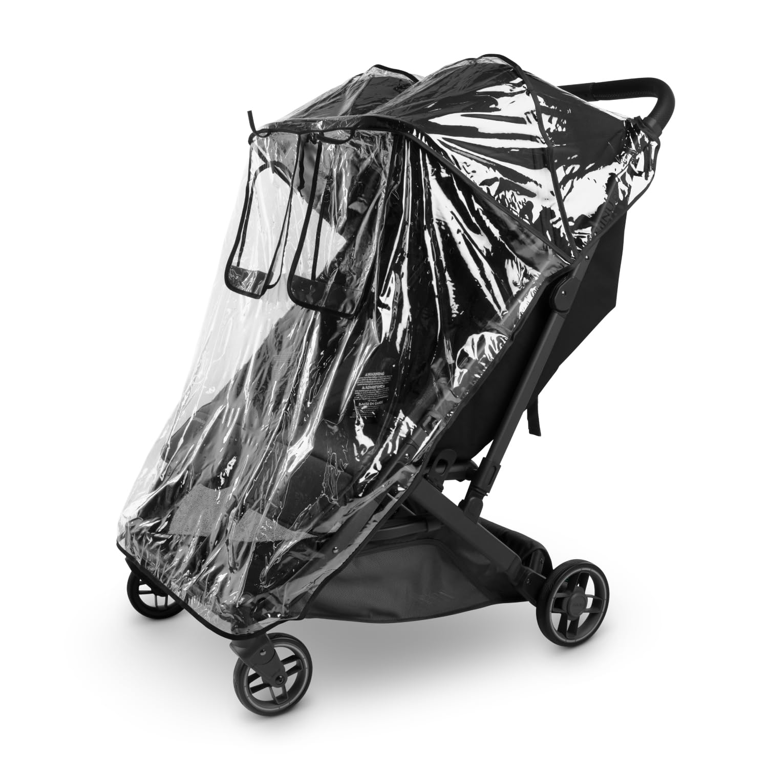 UPPAbaby Minu Duo Rain Shield - Waterproof and Windproof Coverage - Ventilated Design - Quick Attachment - Easy Access to Childr