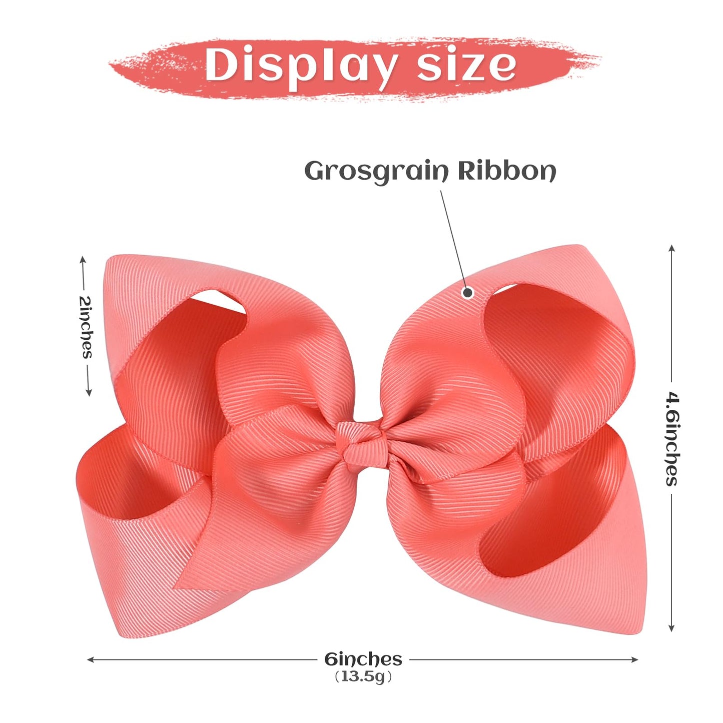 Choicbaby 36Pcs 6 Inch Hair Bows For Girls Large Hair Bows With Alligator Clips Toddler Hair Accessories For Baby Girls Kids Tee