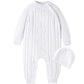 Booulfi Baby Boy Rompers 3-6 Months Baptism Christening Outfits For Boys Newborn Baby Knitted Sweater Fall Winter White Long Sle