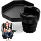 Kids Travel Tray - Car Seat And Car Cup Holder Tray - Tray For Snacks, Entertainment, Toys - Includes Cup Holder - Fits Most Car