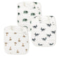 Snap Muslin Bibs For Boys & Girls, 3-Pack Baby Bibs For Infants, Newborns And Toddlers, 100% Cotton Muslin Absorbent & Soft Laye