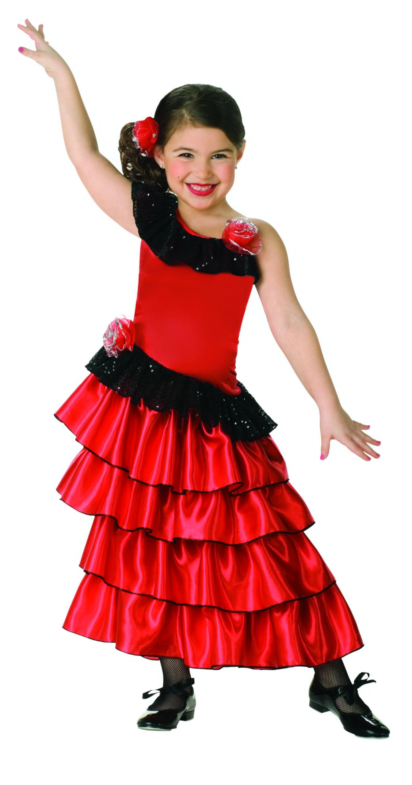 Girls Spanish Flamenco Princess Costume