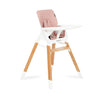 Dream On Me Nibble Wooden Compact High Chair In Pink| Light Weight | Portable |Removable Seat Cover I Adjustable Tray I Baby And