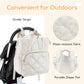Mommore Quilted Diaper Bag Backpack, Small Baby Bags, Lightweight Mini Diaper Backpack For Travel, With Insulated Pockets, Chang
