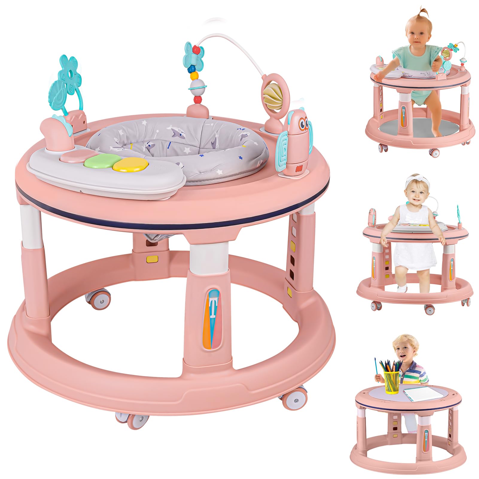 Baby Walker With Music And Lights, 5 Adjustable Heights, Baby Walkers – Cutebaby WBCBBB0CRL2WKV1