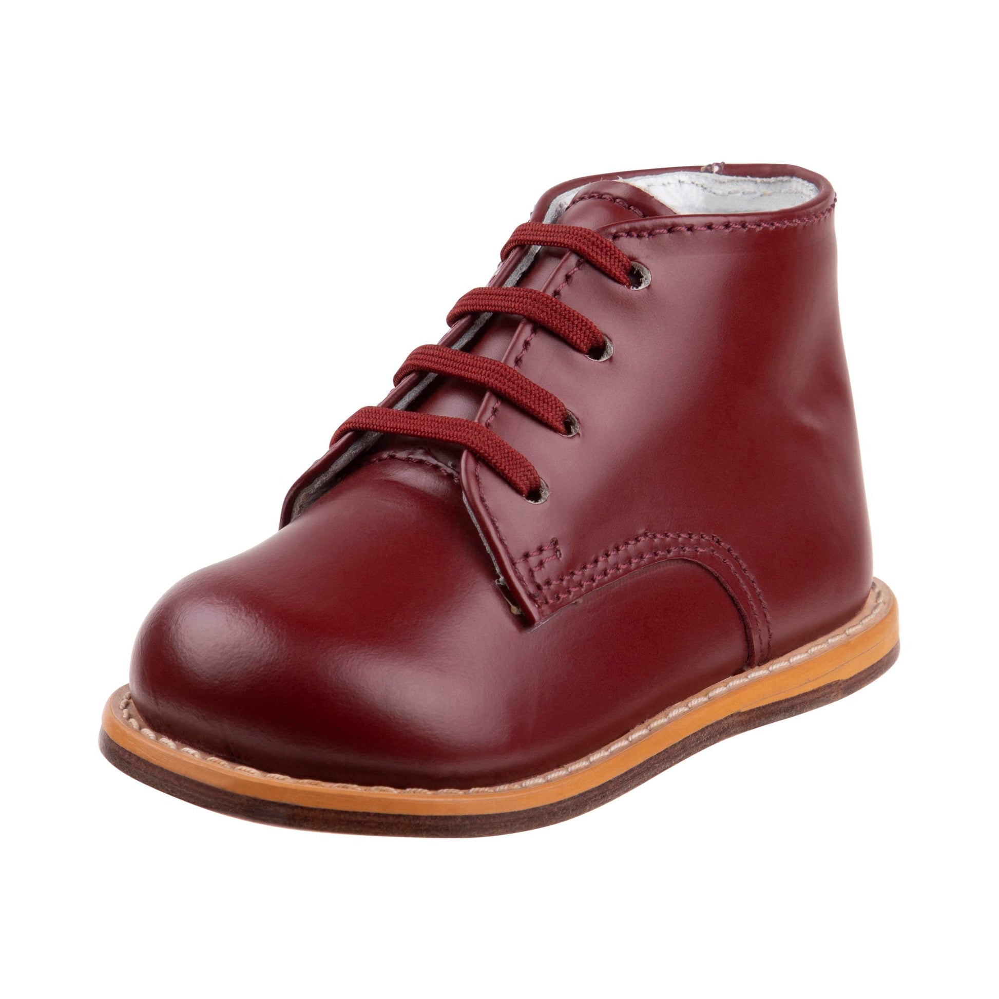 Josmo Baby Unisex Walking Shoes First Walker, Baby First Walker Shoes - Burgundy (Size 4.5 Toddler)