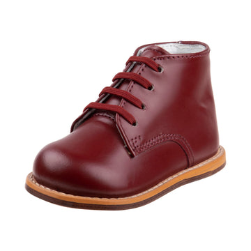 Josmo Baby Unisex Walking Shoes First Walker, Baby First Walker Shoes - Burgundy (Size 4.5 Toddler)