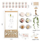 Wooden Baby Shower Crate Closet Baby Basket With Adjustable Handle And Garland Portable Storage Crate Hamper Baby Shower Wooden