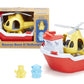 Green Toys Rescue Boat with Helicopter Red, 1 EA