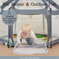 Baby Playpen With Mat - Play Pen For Babies And Toddlers With Balls - Playards With Mat And Accessories - Sport Playpen - Discov