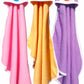 BRANDONN Newborn Original 3PCS.. Big Size (36 X 27) Cute Baby Blankets for Babies (Purple, Peach, Pink; Pack of 3)