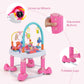 INFANS Baby Bouncer Activity Center, 5 in 1 Toddler Bouncing Activity Saucer Playtime Mat Activity Table with 360Rotating Seat,